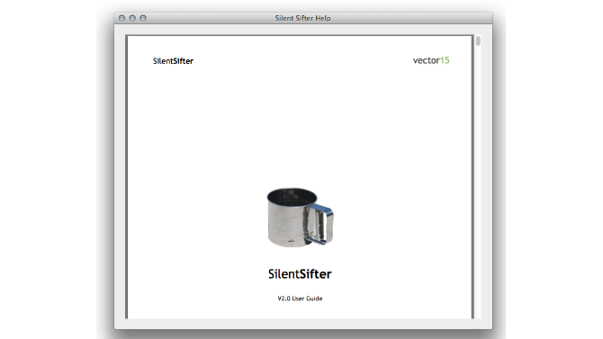 Slent Sifter User Guide