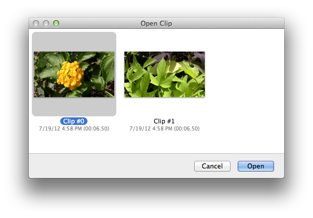 QuickTime AVCHD Multiple Clips